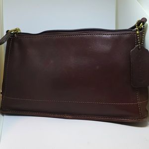 Coach brown leather bag